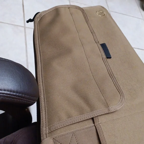 Brown Tactical Rifle Case with Durable Fabric and Padded Design - Picture 3 of 5